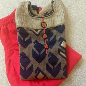 Stylish Kids Ethnic Wear Set - Blue and Red